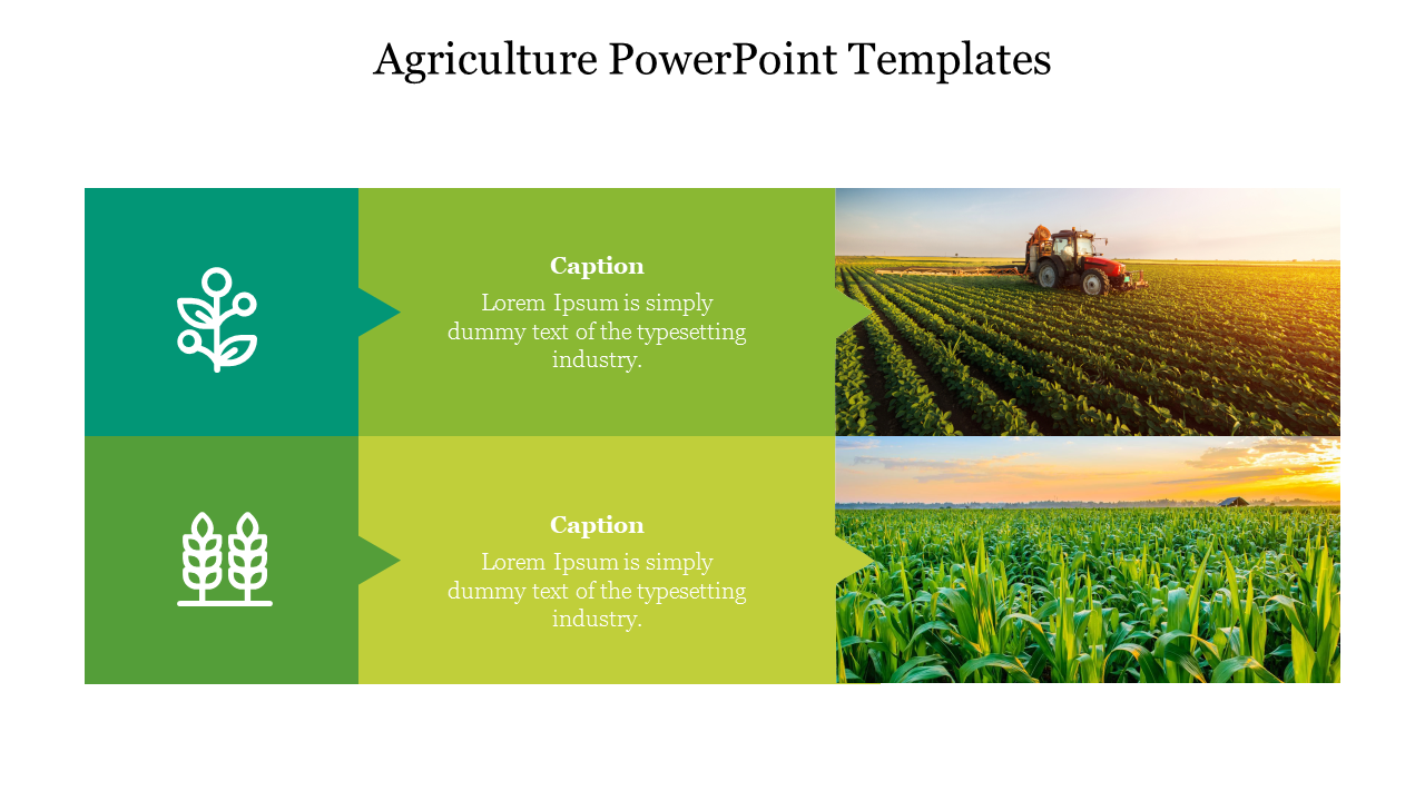 Ever-Green Agriculture PowerPoint Templates For Presentation